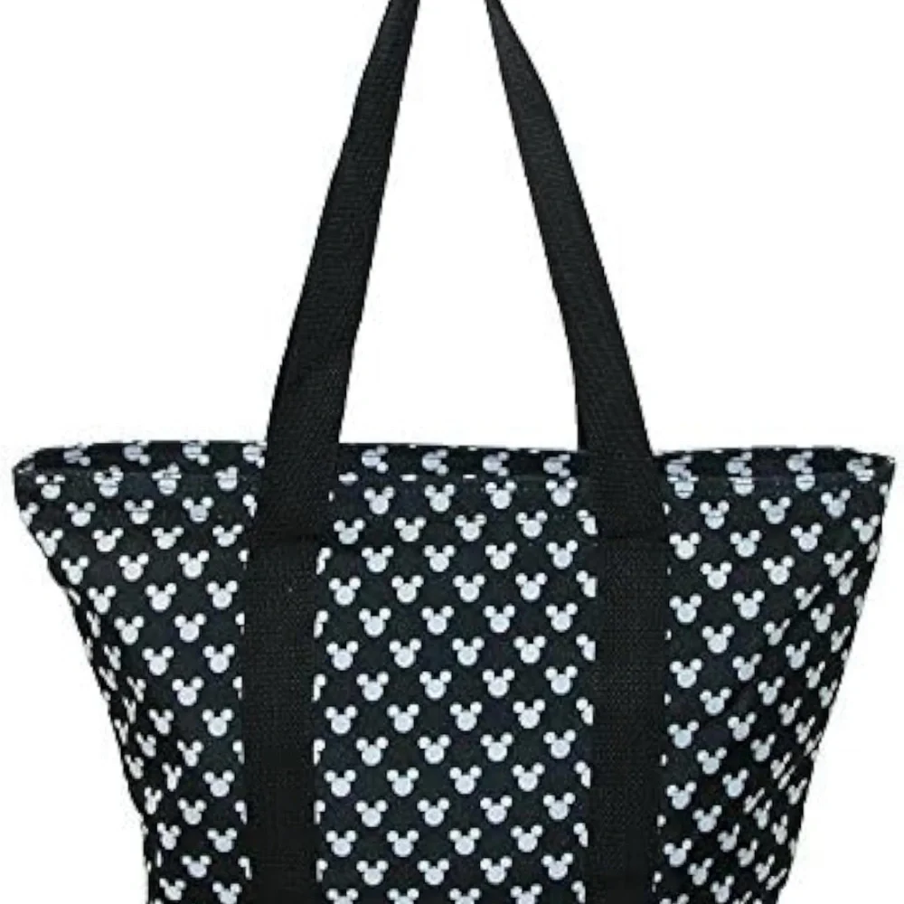 EUC Disney Mickey Mouse Canvas Black and White Tote - Picture 3 of 11